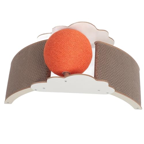 Katzenkratzbrett, Massivholz-Katzenkratzball, Wolkenförmiges Sisalseil, Klettergerüst, Spielzeug, Interaktiver Holzkratzer, Haustierspielzeug, Abriebfester Kratzbaum Katzenkratzbrett, Massivholz-Katzenkratzball, Wolkenförmiges Sisalseil, Klettergerüst, Spielzeug, Interaktiver Holzkratzer, Haustierspielzeug, Abriebfester Kratzbaum von Pssopp