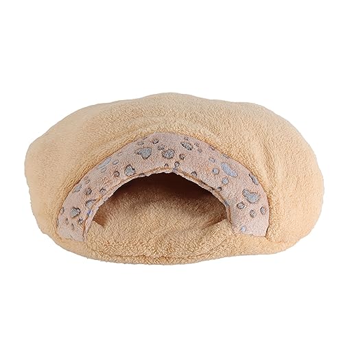 Katzenschlafsack, Leicht zu Reinigendes Katzenbett mit Kapuze, Versteckt Warm für Kätzchen (L) von Pssopp