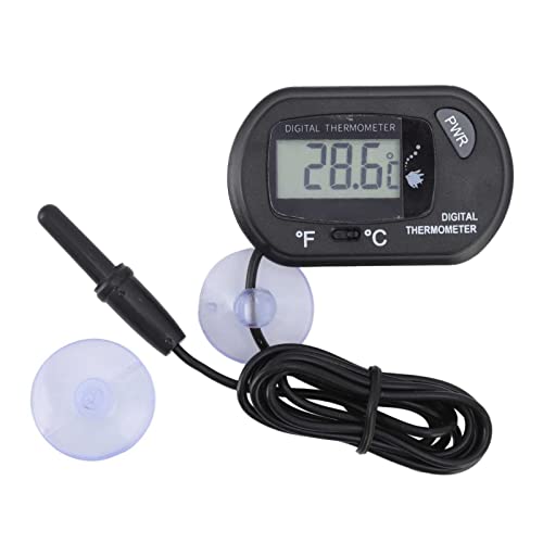 Pssopp LCD Digital Thermometer mit Externem Sensor Accuracy LCD Thermometer Temperatur Monitor Digitales Thermometer Raumthermometer mit LCD Display für Aquarien Meeresreptilien Lebensraumtemperatur Pssopp LCD Digital Thermometer mit Externem Sensor Accuracy LCD Thermometer Temperatur Monitor Digitales Thermometer Raumthermometer mit LCD Display für Aquarien Meeresreptilien Lebensraumtemperatur von Pssopp