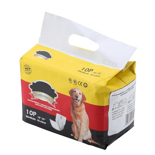 Männliche Hundewindeln Männliche Wrap Hundewindeln Welpenbauch Wickelt Windel Windel gesundheitliche physiologische Hosen(M) von Pssopp