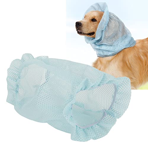 Mesh-Hundeohrabdeckung, Weiche, Atmungsaktive Hundeohrabdeckungen, Elastische Insekten, die Niedlichen Welpen-Ohrenschützer für Wandern, Camping und Andere Outdoor-Aktivitäten (S 18 x 13 x 3 cm / von Pssopp