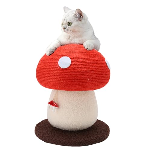 Kratzbaum Mushroom, 34 x 28 cm Kratzbaum für Katzen, Katzenkratzbrett Süßes Kratzbrett Pad für Katzengeschenk von Pssopp