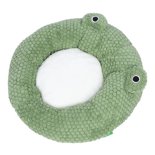 Niedliches Warmes Winter-Hundebett, Bequemes Langes Plüsch- und Blasensamtmaterial, Waschbares Design, Tierform, Katzenkissenbett für Haustiere Im Innenbereich (M) (XL) von Pssopp