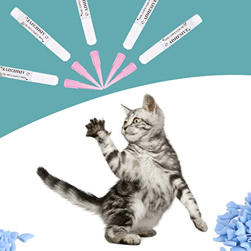 Pssopp 100 PCS Set Cat Nagel Deckungsklauenkappen Glitzer, Langlebiges PVC -Material, Verhindern Sie Kratzen von Möbeln, Pflegezubehör für Katzen, Vier Größen Erhältlich, Rose Rot für Katzen, (S) Pssopp 100 PCS Set Cat Nagel Deckungsklauenkappen Glitzer, Langlebiges PVC -Material, Verhindern Sie Kratzen von Möbeln, Pflegezubehör für Katzen, Vier Größen Erhältlich, Rose Rot für Katzen, (S) von Pssopp
