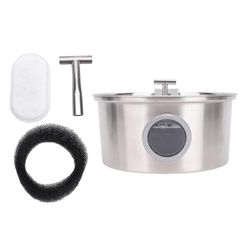 Pssopp 3.2L Automatisch Zirkulierende Haustierwasserfuttermittel, Geringes Geräusch Leicht zu Reinigen aus Edelstahl Katzenwasserbrunnen für Haustier -Wasserversorgungen Pssopp 3.2L Automatisch Zirkulierende Haustierwasserfuttermittel, Geringes Geräusch Leicht zu Reinigen aus Edelstahl Katzenwasserbrunnen für Haustier -Wasserversorgungen von Pssopp