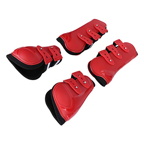 Pssopp 4PCS Horse Leg Protector Reitsehne Fetlock Boots Show Jumping Competition Beinschutz mit Weichem Futter(XL) von Pssopp