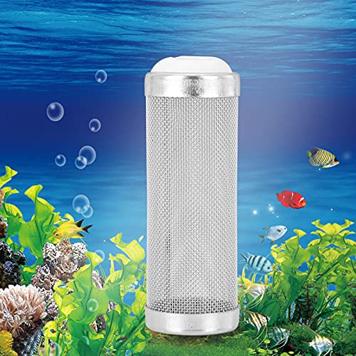 Pssopp 5 STK. Aquarium Filter Zulauf Einlassgitter Zylinder Einlassschutz Filterabdeckung Vorfilter für Garnelen und Aquarium Aquarium (12 mm Innendurchmesser) von Pssopp