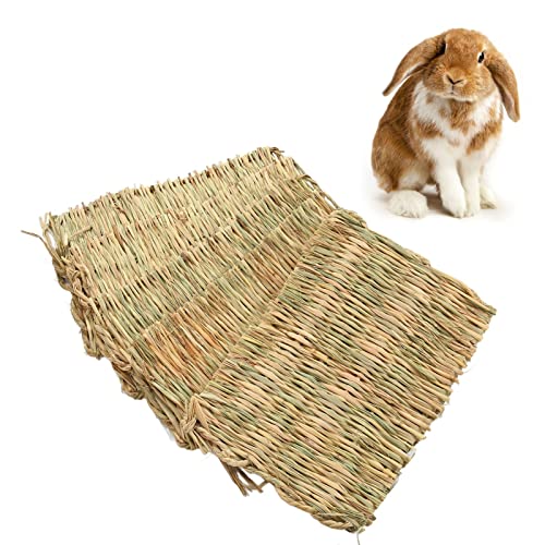Pssopp 5 Stück Kaninchen-Grasmatte, Warmes Gras, Kaninchen, Hase, Kauspielzeug, Gewebte Bettmatte für Meerschweinchen, Chinchilla, Eichhörnchen, Hamster Pssopp 5 Stück Kaninchen-Grasmatte, Warmes Gras, Kaninchen, Hase, Kauspielzeug, Gewebte Bettmatte für Meerschweinchen, Chinchilla, Eichhörnchen, Hamster von Pssopp