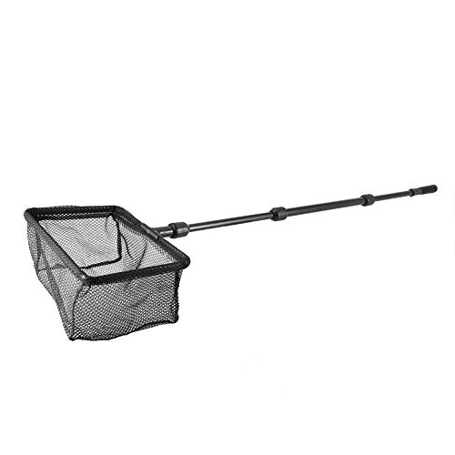 Pssopp Aquarium Fish Netze Feinmaschige Fischfangnetze Aquarium Fischernetz mit Teleskop Griff für Aquarien Aquarium, Netzgroße 12 cm, zum Fangen Sie leicht und sanft Fische(L) von Pssopp