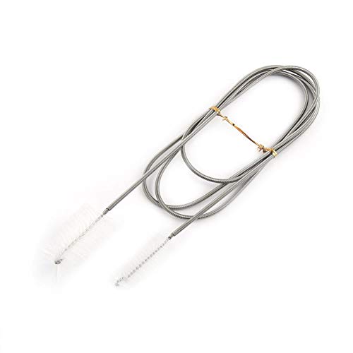 Pssopp Aquarium Reinigungsbürste Doppel Schlauchbürste Flexible Double Ended Aquarium Schläuche Filter Rohrbürste für Aquarium Wasserschlauch Luftschlauch(Transparent) von Pssopp