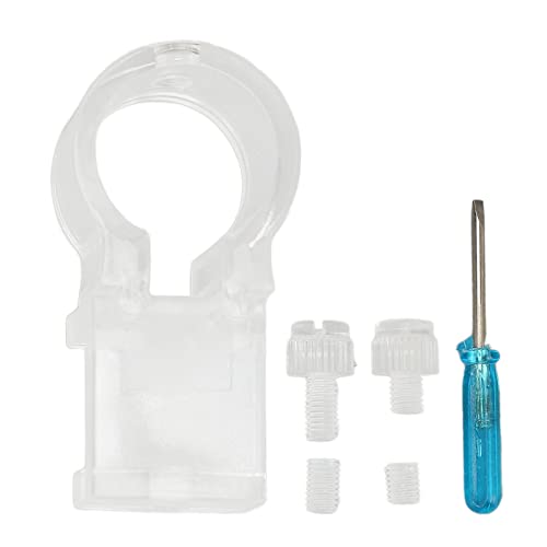 Pssopp Aquarium-Schlauchklemme, Befestigungsclip für Fischbecken, Wasserleitung, Filtrationshalterung, Filterschlauch, Schlauchhalter, Transparenter Schlauchschellenhalter für Aquarien (M) von Pssopp