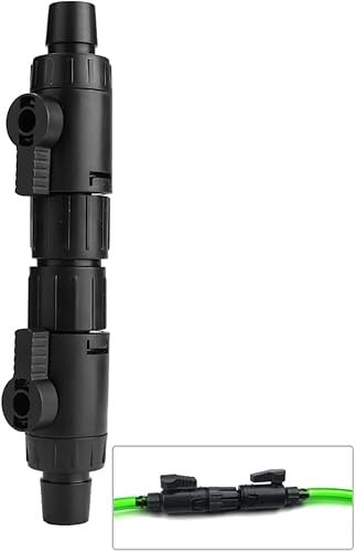 Pssopp Aquarium Schlauchventil Schlauch Ventil Schlauchverbinder Anschluss Aquarium Wasser durchfluss regelventil Rohranschluss Adapter mit Schnellverschlussgriff für Aquarien Aquarium (16mm) von Pssopp