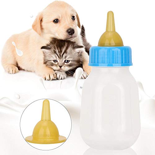 Aufzuchtflasche 120ml Haustier Milchflasche Katzen Pflegeflasche Neugeborene Pet Kleine Hunde Welpen Katze Milch Fläschchen mit Ersatznippeln von Pssopp