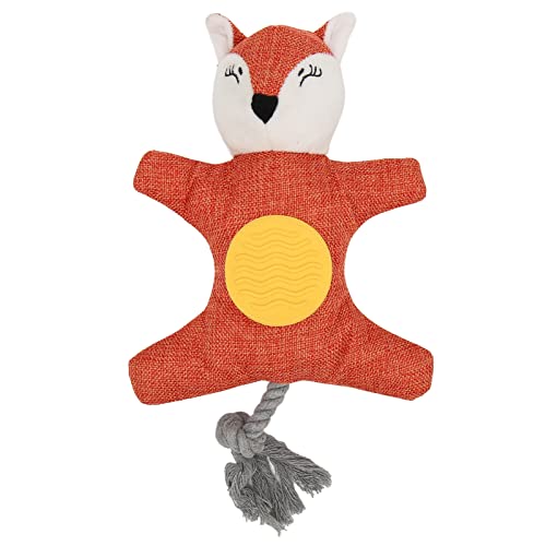 Pssopp Ausgestopftes Hundespielzeug, Fuchs-Design, Niedliches Quietschendes Hundespielzeug Zum Kauen und Fangen von Haustieren Pssopp Ausgestopftes Hundespielzeug, Fuchs-Design, Niedliches Quietschendes Hundespielzeug Zum Kauen und Fangen von Haustieren von Pssopp