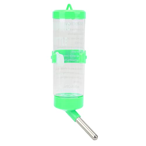 Pssopp Automatischer Hamster-Wasserflaschenspender, kein Tropfen, Edelstahlkugel, Einfache Installation (Green) von Pssopp