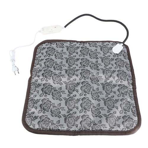 Pssopp Beheiztes Katzen- und Hundebett, 3 Einstellbare Temperaturen, Wasserabweisendes Material, Multifunktionale Elektrische Hundehütte, Heizmatte für Zuhause (45 X 45 cm) (EU-Stecker von Pssopp