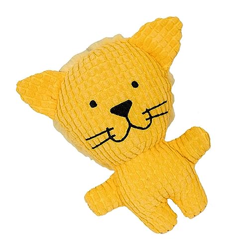 Pssopp Beißspielzeug für Haustiere, Süßes Bissfestes Beißspielzeug für Katzen Im Freien für Schlafzimmer (Gelber Löwe) von Pssopp