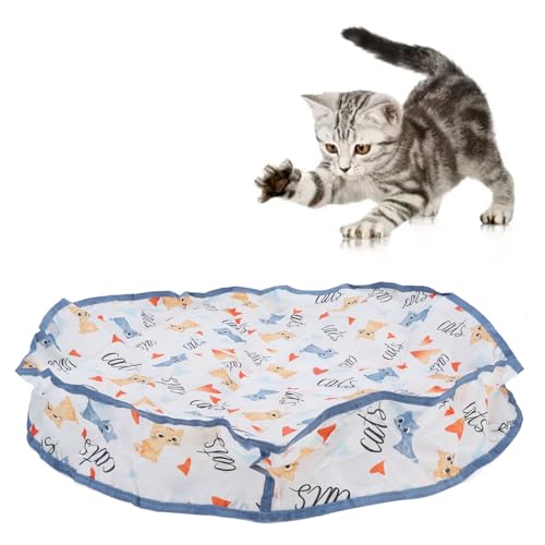 Pssopp Cat Play Mat Spielzeug, 360 -Grad -Rotation Interaktive Versteck und Such -Übungsspiel -Katzenanreicherung Spielzeug für Katzen Kätzchen Indoor Spielen Pssopp Cat Play Mat Spielzeug, 360 -Grad -Rotation Interaktive Versteck und Such -Übungsspiel -Katzenanreicherung Spielzeug für Katzen Kätzchen Indoor Spielen von Pssopp