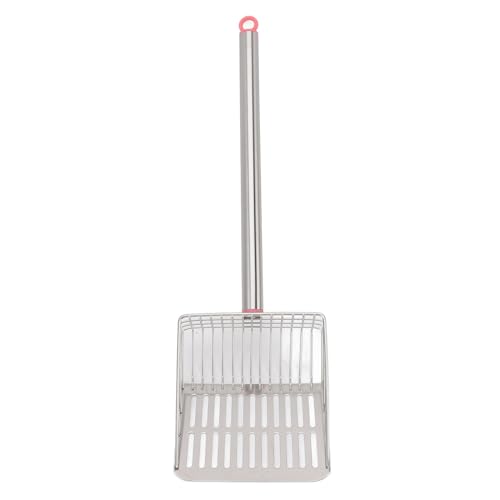 Pssopp Chicken Poop Scooper, Nicht -Stick -Lamellstreu -Seitschaufel Edelstahl -Seitschaufel mit Langem Griff für Einfache Entfernung von Haustierabfällen (Rosenate) von Pssopp
