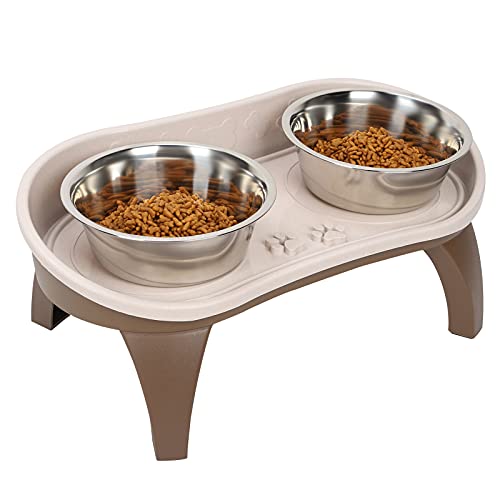 Pssopp Erhöhte Hundenäpfe Erhöhte Hundefutter- und Wasserschalen für Hunde Ständer Feeder Dishes mit 2 Hundenäpfen aus Edelstahl Pssopp Erhöhte Hundenäpfe Erhöhte Hundefutter- und Wasserschalen für Hunde Ständer Feeder Dishes mit 2 Hundenäpfen aus Edelstahl von Pssopp