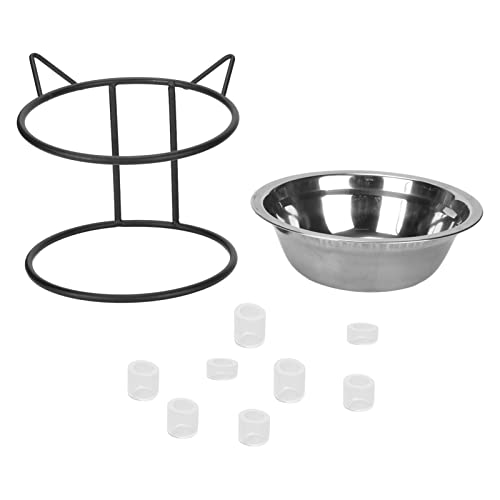 Erhöhter Katzennapf Edelstahl Haustiernapf Katzenwassernapf Hundefutternapf mit Ständer für Katzen und Hunde Erhöhter Katzennapf Edelstahl Haustiernapf Katzenwassernapf Hundefutternapf mit Ständer für Katzen und Hunde von Pssopp