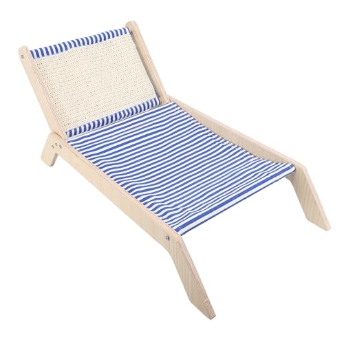 Pssopp Erhöhtes Katzenbett aus Holz für Kleine Hunde, Katzenbett und Katzenhängemattenbett, Katzenstuhl, Strandthema, Katzenhängemattenbett, Erhöhtes Katzenbett, Mini Pssopp Erhöhtes Katzenbett aus Holz für Kleine Hunde, Katzenbett und Katzenhängemattenbett, Katzenstuhl, Strandthema, Katzenhängemattenbett, Erhöhtes Katzenbett, Mini von Pssopp