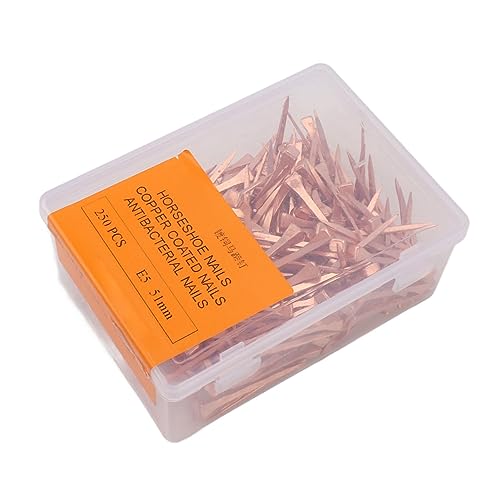 Pssopp Exquisite Technologie 250pcs Kupfer -Plattier -Hufeisennägel Gute Leistung für Haustierbedarf (51mm E5) von Pssopp