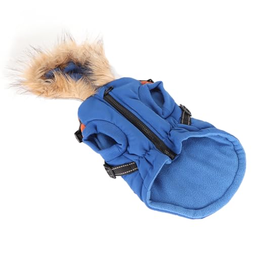 Pssopp Ganzkörper-Jacken-Overall mit Reißverschluss, Winterkleidung, Kuscheliger Mantel für Hunde, Hunde-Wintermantel, Outdoor-Hundebekleidung, Hundejacke für den Winter für Mittelgroße von Pssopp