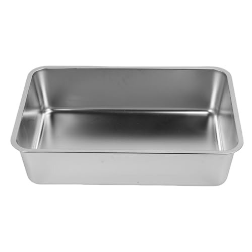 Pssopp Große Metallstreupfanne, Edelstahl Nicht -Stick -Bodkatze -Katzentablett Absorbiert Niemals Gerüche für Haustiere Katzen Kaninchen Pssopp Große Metallstreupfanne, Edelstahl Nicht -Stick -Bodkatze -Katzentablett Absorbiert Niemals Gerüche für Haustiere Katzen Kaninchen von Pssopp