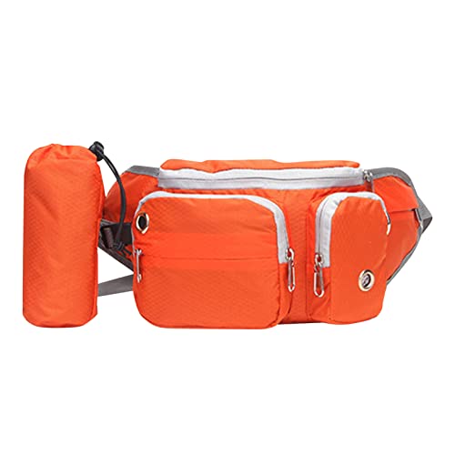 Pssopp Gürteltasche für Hunde Bauchtasche für Hunde Leckerli Trainingstasche Bauchtasche für Wandern Laufen Radfahren Männer Frauen (Orange) von Pssopp