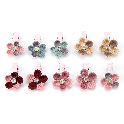 Pssopp Haustier Haarspangen Niedliche Blumen Haarnadel für Haustiere Hundekatze Welpenhaarzusätze Haustierpflegeprodukte mit Krokodilklemmen Packung mit 10 Stück Pssopp Haustier Haarspangen Niedliche Blumen Haarnadel für Haustiere Hundekatze Welpenhaarzusätze Haustierpflegeprodukte mit Krokodilklemmen Packung mit 10 Stück von Pssopp