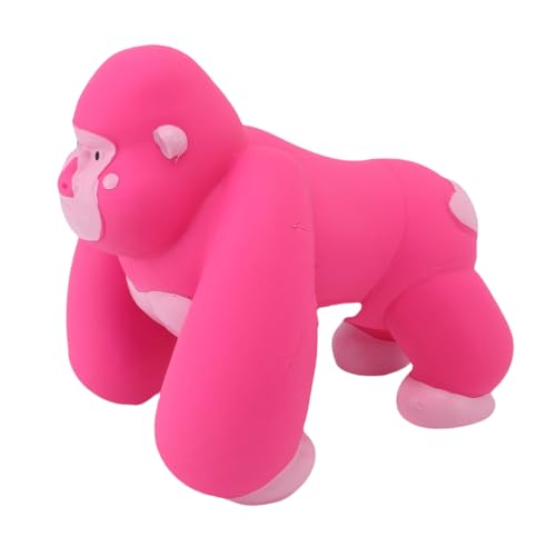 Pssopp Hund Kaute Blitzsspielzeug, Süße Tierische Form und Helles Farbdesign Leicht zu Reinigen Weich Latex Hunde -Zahne Spielzeug für Haustier Indoor -Spiel (Gorilla) von Pssopp