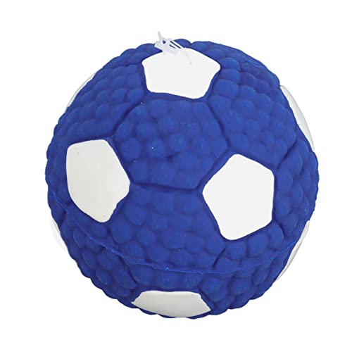 Pssopp Hunde-Kicherball, 9,5 cm, Zahnreinigung, Robustes Hundespielzeug für Kleine und Mittelgroße Hunde (Fußball L) von Pssopp