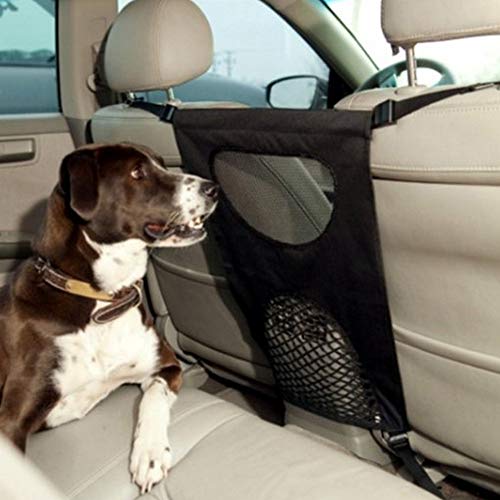 Hunde Rücksitz Barriere Hunde Gepäcknetz Rücksitz Hund Schutznetz Auto Sicherheitsnetz Trennnetz Auto Rücksitz Netz für sicher und angenehm Reise, 71 x 45cm von Pssopp