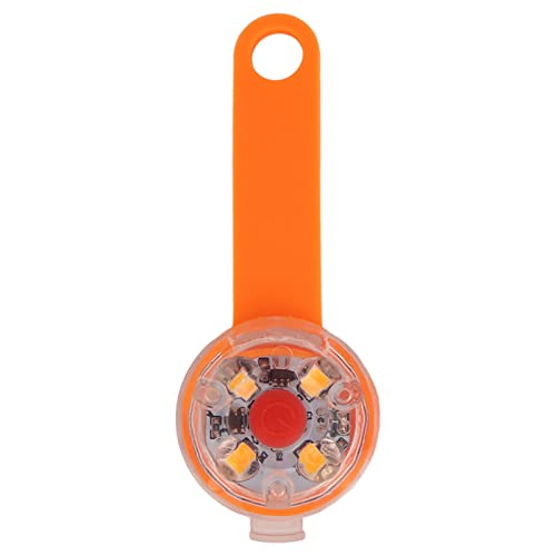 Pssopp Hundehalsband LED Licht Wasserdicht USB Wiederaufladbar IPX7 Hundehalsband 3 Lichtmodi Hundehalsband Licht für Nachtspaziergang Laufen Reiten (Orange) von Pssopp