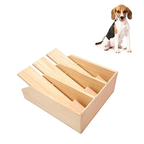 Pssopp Hundepuzzle, Futtersuchspielzeug, Interaktives Hundespielzeug aus Holz, Geistige Entwicklung, Hundespielzeug, Interaktives Hundespielzeug aus Holz, Leckerli-Puzzle, von Pssopp