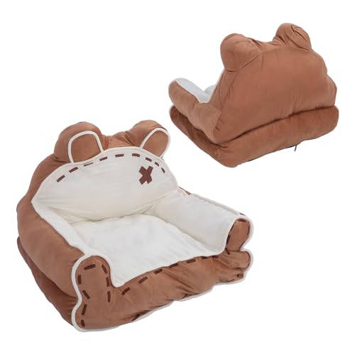 Pssopp Hundeschlafsofa, Weiches und Bequemes Stoffmaterial, Niedliches Design, rutschfeste Unterseite, Leicht zu Reinigen, Haustier-Couchbett für Katzen und Hunde Pssopp Hundeschlafsofa, Weiches und Bequemes Stoffmaterial, Niedliches Design, rutschfeste Unterseite, Leicht zu Reinigen, Haustier-Couchbett für Katzen und Hunde von Pssopp