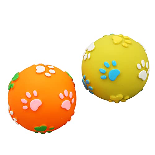Pssopp Hundespielzeug Ball Interaktives Kauspielzeug Hundeball mit Zahnpflege Funktion Hunde Spielball Zahnspielzeugball für Hunde von Pssopp
