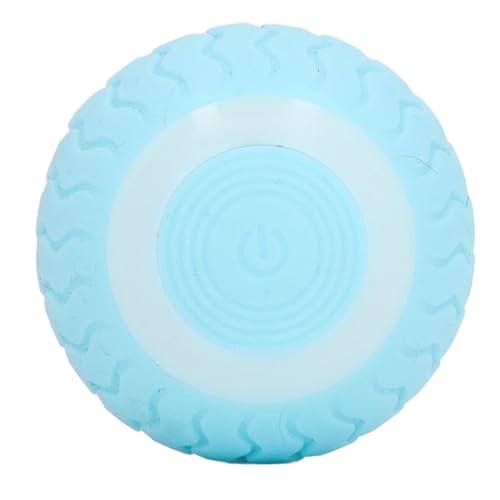 Pssopp Hundespielzeugball, Intelligenter Automatischer Haustierspielzeugball, Lustiger Wiederaufladbarer Bisswiderstand für Katzen für Haustiere (Blue) von Pssopp