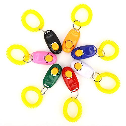 Pssopp Hundetraining Clicker mit Handgelenksbändern 7-teilig Buntes praktisches Hundetraining Clicker-Set Praktisches effektives Trainingswerkzeug für Hunde Katzen Welpen Pssopp Hundetraining Clicker mit Handgelenksbändern 7-teilig Buntes praktisches Hundetraining Clicker-Set Praktisches effektives Trainingswerkzeug für Hunde Katzen Welpen von Pssopp