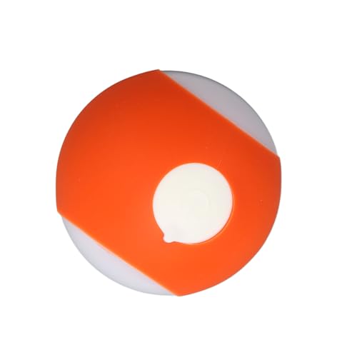 Pssopp Interaktives Katzenspielzeug, Automatisch Beweglicher, Hüpfender, Rollender Ball mit Feder für die Unterhaltung von Haustierübungen (Orange) von Pssopp