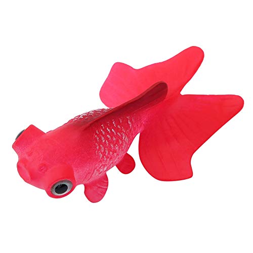 Pssopp Künstliche Fische Silikon Fische Silikon Goldfisch Betta Fisch Lebensechte Künstliche Fische Ornament Schwimmende Fische Aquarium Dekoration Künstliche Bunte Fische (Roter Goldfisch) von Pssopp