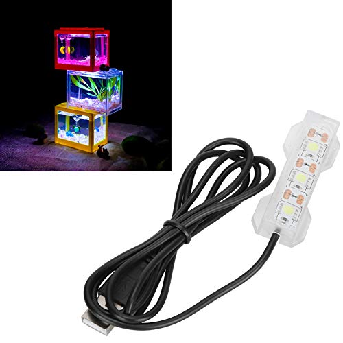 LED Aquarium Beleuchtung Kleines Aquarium Wasser Pflanzen Licht Desktop Aquarium Mini Dekoration Weiche LED Lampe von Pssopp