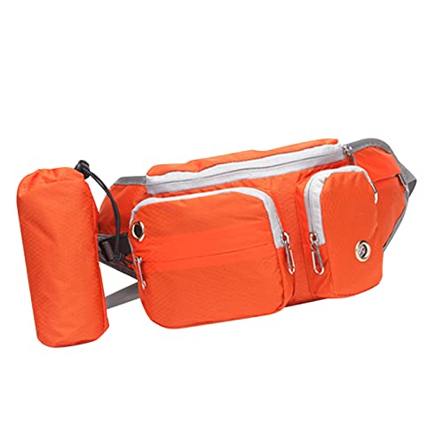 Pssopp Leckerli-Trainingstasche für Hunde, Kotbeutel, Loch, Multifunktional, Atmungsaktiv, Großer Kopfhörerraum, Hundeleckerli-Tasche, Weiches Futter, Sport (Orange) von Pssopp