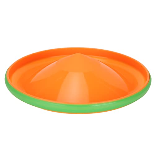 Pssopp PC Dog Flying Disc, Training Interaktive Leichte Schwimmende Flying Disc Hundesportspielzeug Flying Discs Spiel Hundespielzeug für kleine mittelgroße Hundewelpen Outdoor-Sport Orange von Pssopp