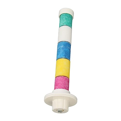 Pssopp Quarz Sandvogel Perch Ständer Spielzeugschleifer Klauenschnabel Langable Waschbare Accessoires für Vogelkäfig von Pssopp
