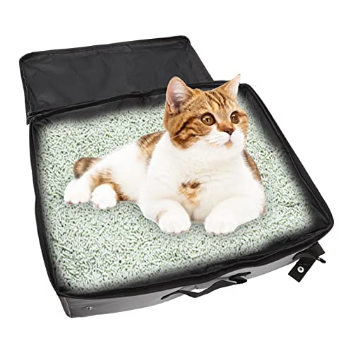 Reise Katzentoilette tragbare Faltbare weiche Reise Katzentoilette Katzentoilette mit Deckel Katzen Reisetoilette für den Außenbereich Reise Katzentoilette tragbare Faltbare weiche Reise Katzentoilette Katzentoilette mit Deckel Katzen Reisetoilette für den Außenbereich von Pssopp