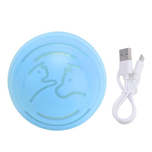 Pssopp Selbst Bewegende Hundeballspielzeug, Elektrische Wiederaufladbare Intelligente Jump -Hundeballspielzeug Smart Hundeball für Kätzchen Welpen Katzen (Blue) von Pssopp