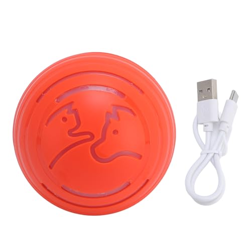 Pssopp Selbst Bewegende Hundeballspielzeug, Elektrische Wiederaufladbare Intelligente Jump -Hundeballspielzeug Smart Hundeball für Kätzchen Welpen Katzen (ORANGE) von Pssopp