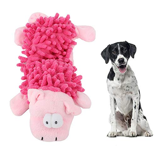 Pssopp Squeak Dog Kauspielzeug Dog Kauspielzeug Plüschtier Tierform Dog Kauspielzeug Cute Dog Molar Toy Durable Pet Interactive Sounding Toy(#4) von Pssopp